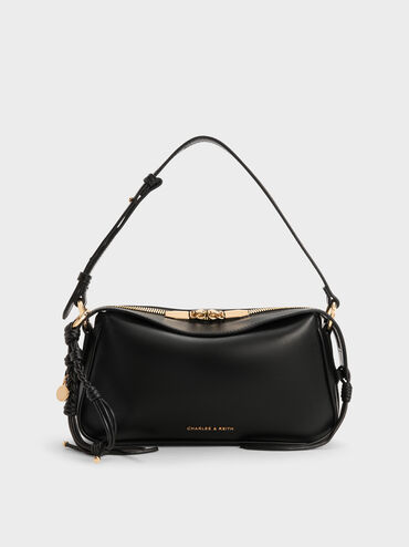 T&uacute;i đeo vai Mini Haylen, Đen, hi-res