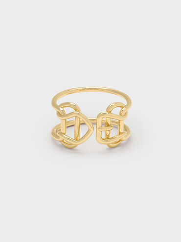 Caelan Sculptural Open Ring, Gold, hi-res