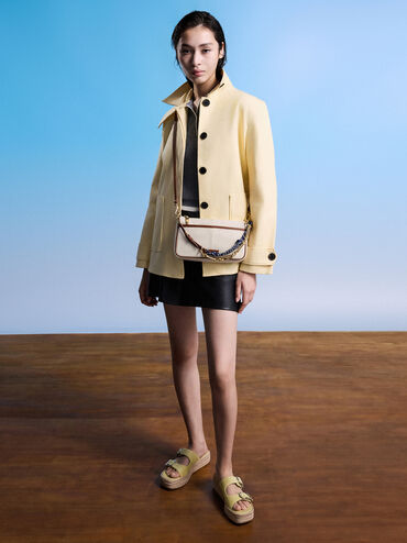 T&uacute;i đeo vai Addison Canvas Knotted-Rope, Taupe Canvas, hi-res