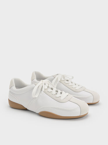 Louise Two-Tone Sneakers, White, hi-res