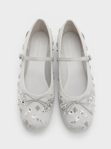 Gi&agrave;y b&uacute;p b&ecirc; đ&iacute;nh sequin Sadira, X&aacute;m, hi-res