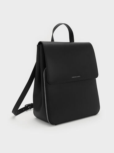 Balo nắp gập Octavia Front Flap Structured, Noir, hi-res