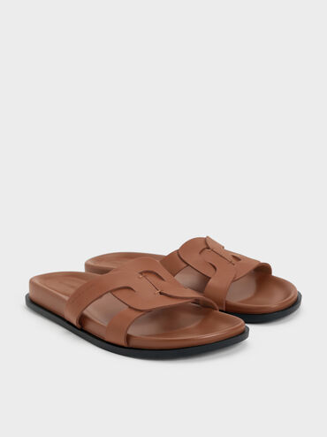 D&eacute;p quai ngang Fannie Interwoven Cut-Out, N&acirc;u, hi-res