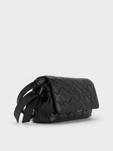 T&uacute;i đeo ch&eacute;o phom chữ nhật Ivette, Noir, hi-res