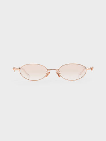 K&iacute;nh m&aacute;t gọng oval Paige, V&agrave;ng hồng, hi-res