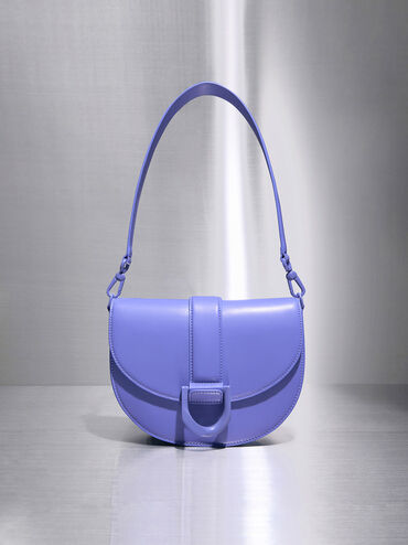 Gabine Saddle Bag, Purple, hi-res
