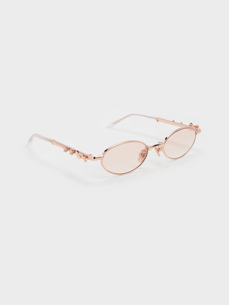 K&iacute;nh m&aacute;t gọng oval Paige, V&agrave;ng hồng, hi-res