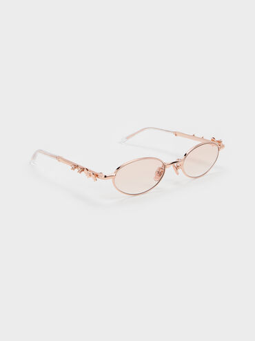 K&iacute;nh m&aacute;t gọng oval Paige, V&agrave;ng hồng, hi-res