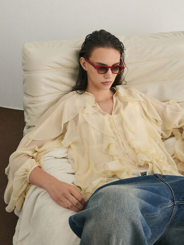 Kính mát bé gái Gabine, Đỏ, hi-res