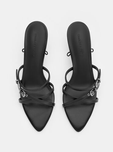 Gi&agrave;y sandals cao g&oacute;t Amaliya, Đen, hi-res