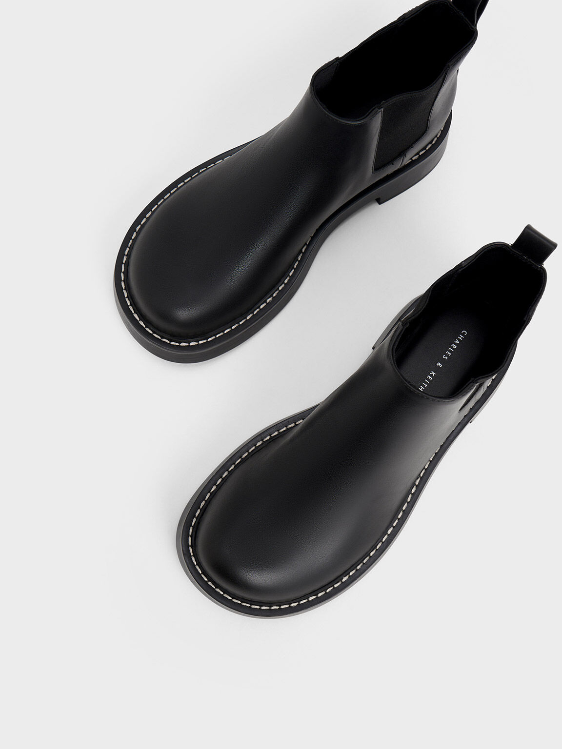 Giày chelsea boots Penelope Pull-Tab, Đen, hi-res