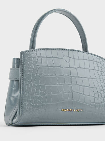 T&uacute;i x&aacute;ch h&igrave;nh thang Aubrielle Croc-Effect, Smoky Blue, hi-res