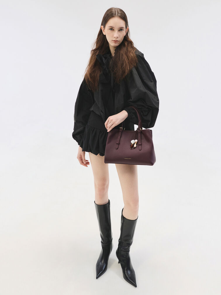 T&uacute;i tote h&igrave;nh thang Baral, Wineberry Red, hi-res