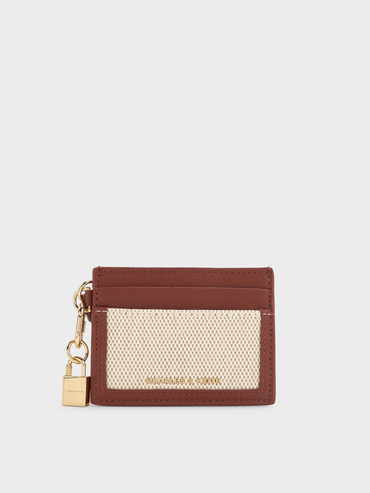 V&iacute; đựng thẻ phom chữ nhật Scottie Canvas, Gạch, hi-res