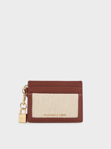 V&iacute; đựng thẻ phom chữ nhật Scottie Canvas, Gạch, hi-res