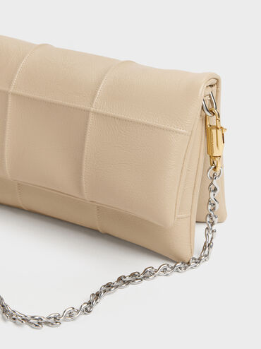 T&uacute;i đeo ch&eacute;o chần b&ocirc;ng Delfina, Sand Beige, hi-res