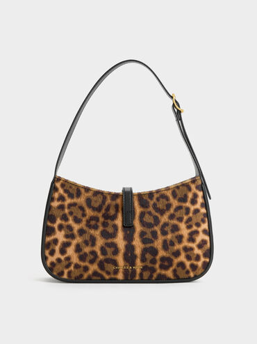 T&uacute;i đeo vai h&igrave;nh thang Cesia Leopard-Print, Nhiều m&agrave;u, hi-res