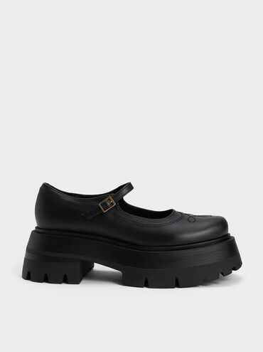 Lenox Stitch-Trim Mary Janes, Black, hi-res