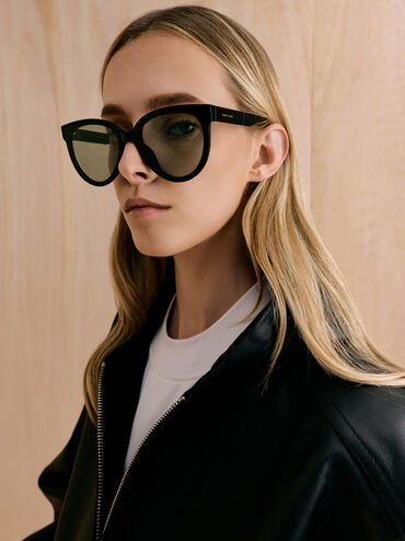 Kính mát gọng phi công Brea, Đen, hi-res