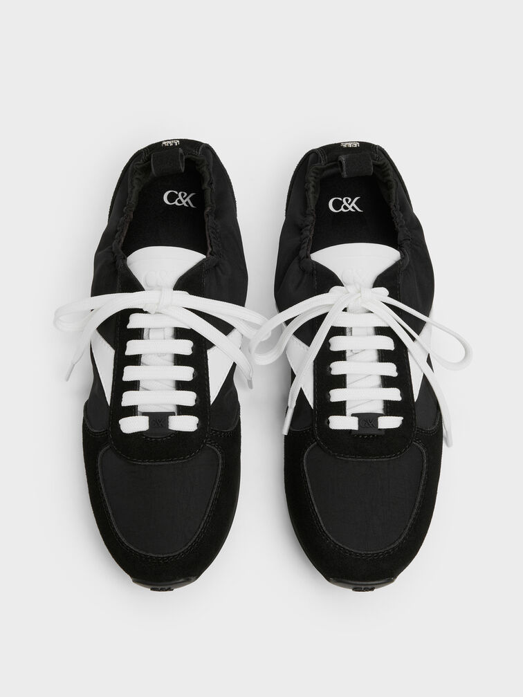 Gi&agrave;y sneakers cổ thấp Jace, Đen họa tiết, hi-res