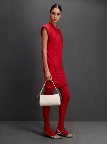 T&uacute;i đeo vai phom chữ nhật Augustine, Kem, hi-res