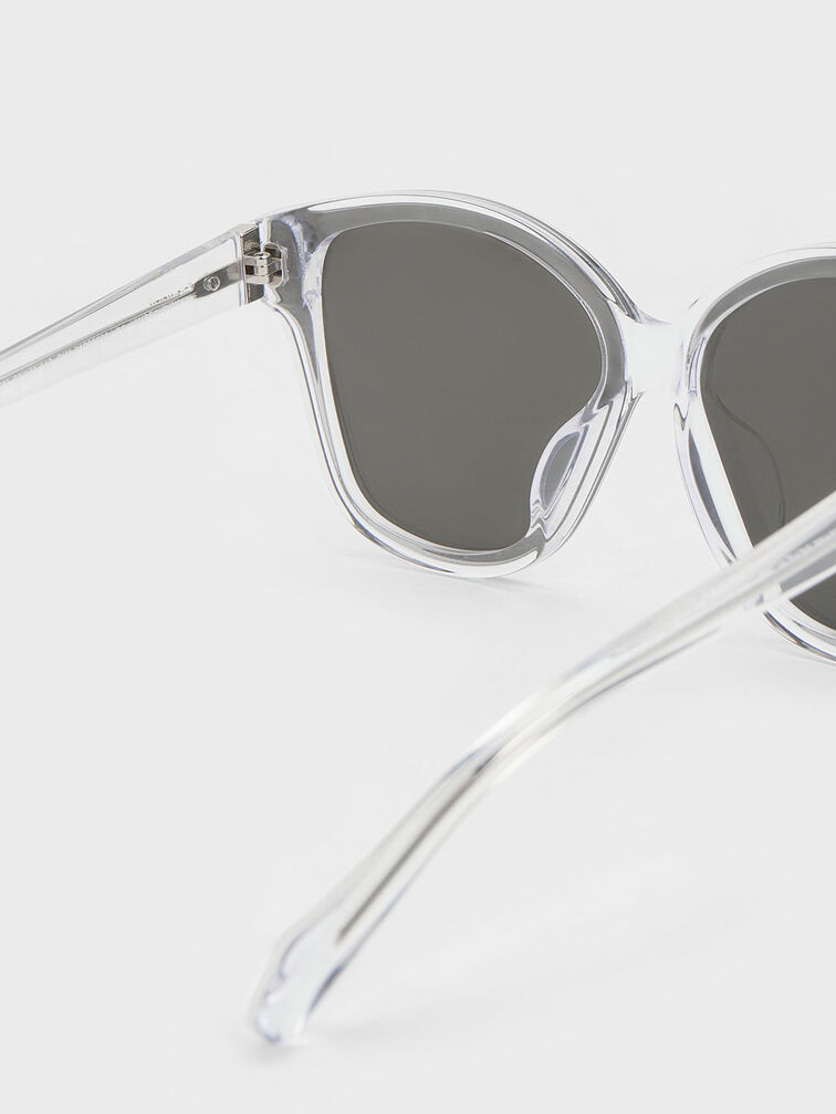 K&iacute;nh m&aacute;t gọng c&aacute;nh bướm Recycled Acetate Classic, Clear, hi-res