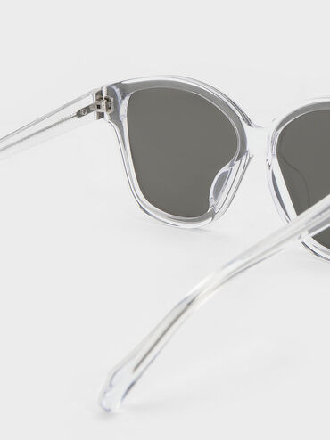 K&iacute;nh m&aacute;t gọng c&aacute;nh bướm Recycled Acetate Classic, Clear, hi-res