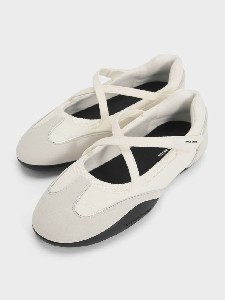 Gi&agrave;y sneakers cổ thấp Mika, Trắng, hi-res