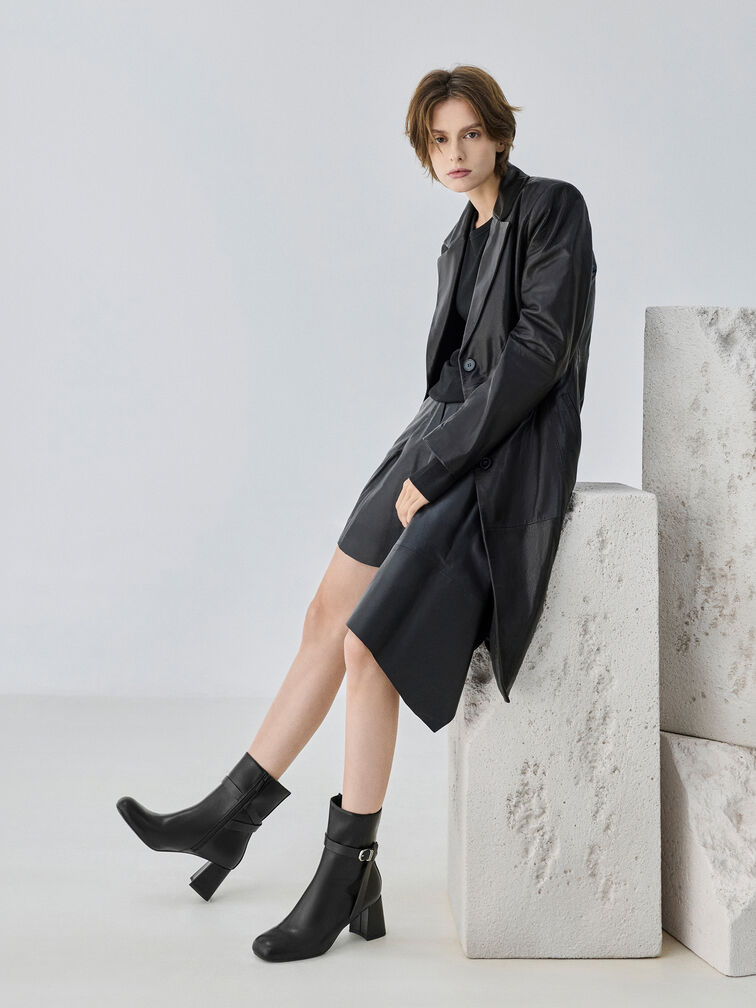 Boots cổ cao Eliza, Đen, hi-res