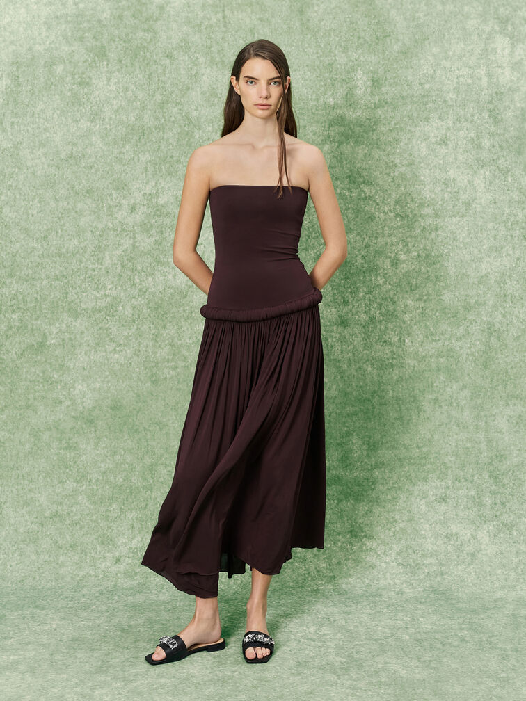 D&eacute;p quai ngang Tayari Leather, Đen, hi-res