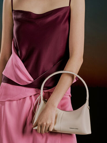 Simone Shoulder Bag, Cream, hi-res