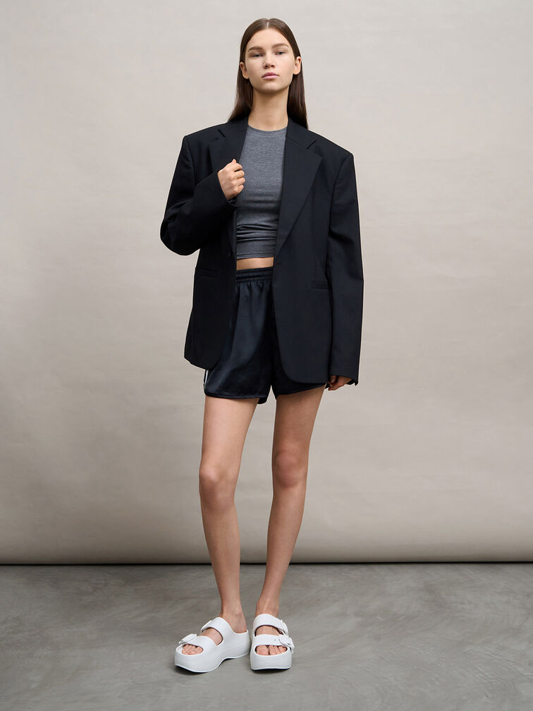 Bunsy Double-Strap Sports Sandals, White, hi-res