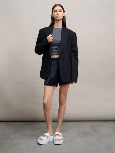 Bunsy Double-Strap Sports Sandals, White, hi-res