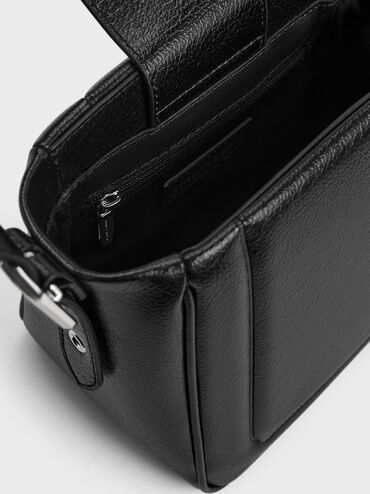 Túi bucket phom vuông Petra Boxy, Noir, hi-res