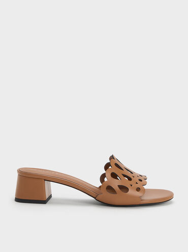 Gi&agrave;y mules cao g&oacute;t Cut-Out, Rượu cognac, hi-res