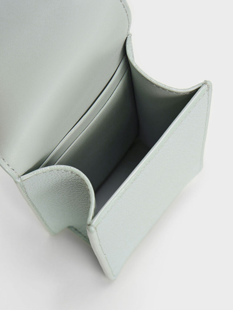 Túi mini Chain Strap Ring-Detail, Xanh lá nhạt, hi-res