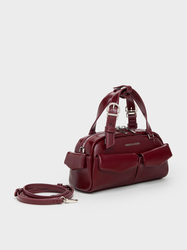 T&uacute;i x&aacute;ch phom chữ nhật Rachel, Đỏ burgundy, hi-res
