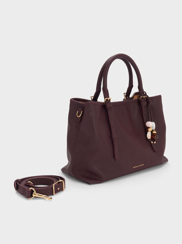 T&uacute;i tote h&igrave;nh thang Baral, Wineberry Red, hi-res