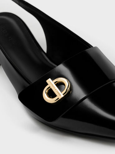 Marley Slingback Pumps, Black Boxed, hi-res