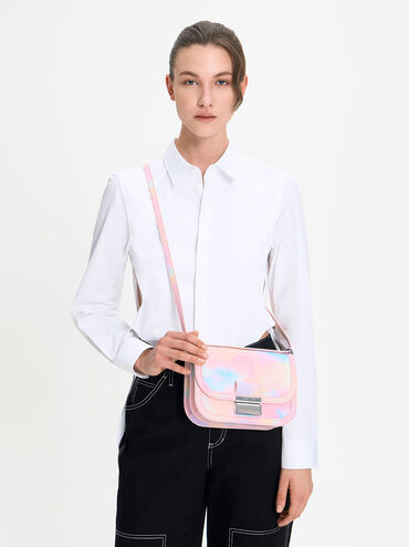 Túi đeo chéo Charlot Swirl-Print, Nhiều màu, hi-res
