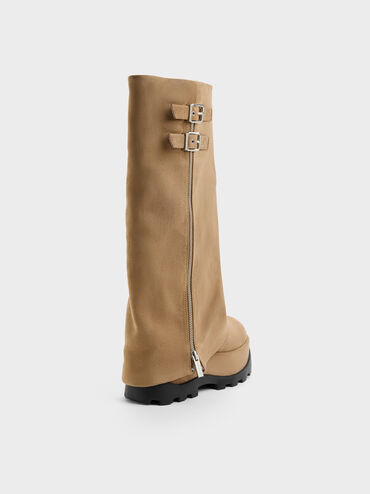 Boots cổ cao đế xuồng Barron, C&aacute;t, hi-res