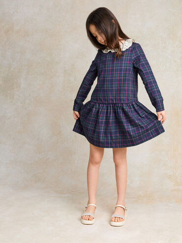 Giày sandals đế bệt Crystal-Pearl Ankle-Strap, Phấn, hi-res