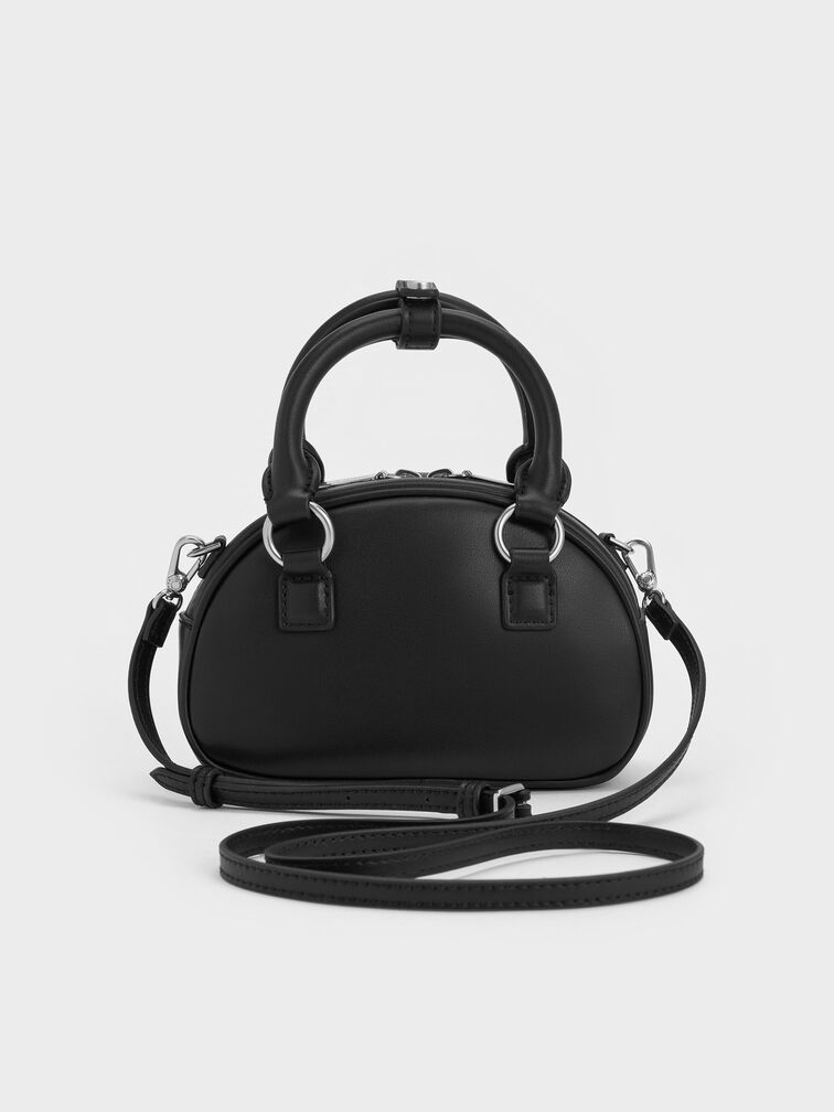 Bobbie Studded Top Handle Bag, Noir, hi-res