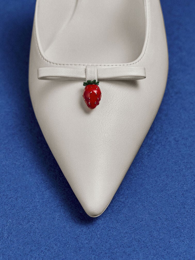 Gi&agrave;y sandals cao g&oacute;t Sonali Strawberry, Trắng, hi-res