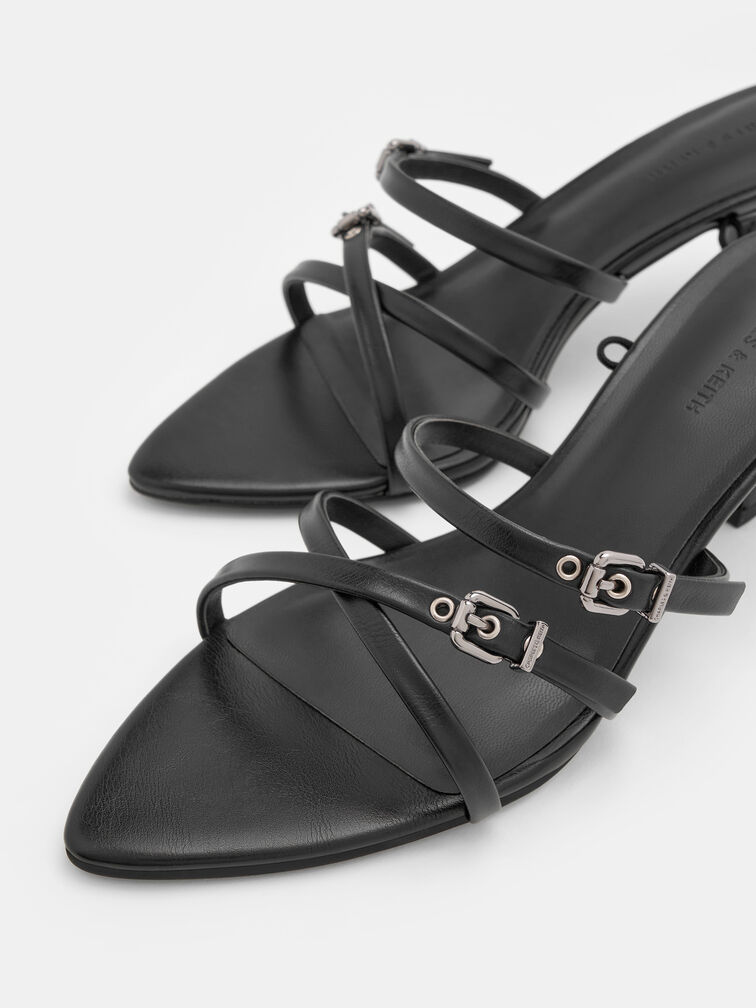 Gi&agrave;y sandals cao g&oacute;t Amaliya, Đen, hi-res