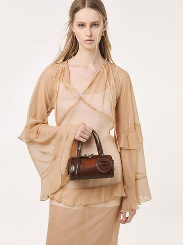 T&uacute;i x&aacute;ch h&igrave;nh chữ nhật Enola, N&acirc;u &aacute;nh hung, hi-res