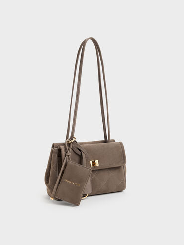 T&uacute;i tote chần b&ocirc;ng Apfra, Stone Grey, hi-res