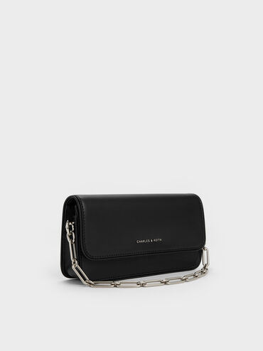 Lane Chain-Handle Wallet, Noir, hi-res