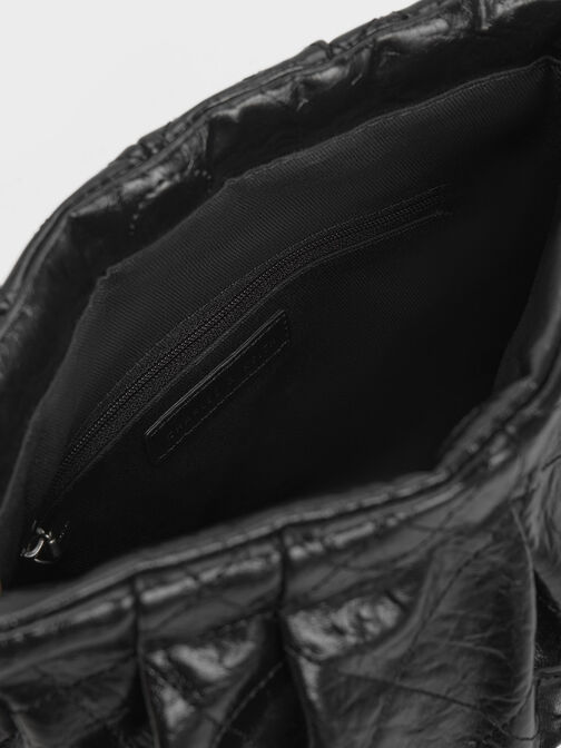 Túi đeo vai hình thang Duo, Noir, hi-res