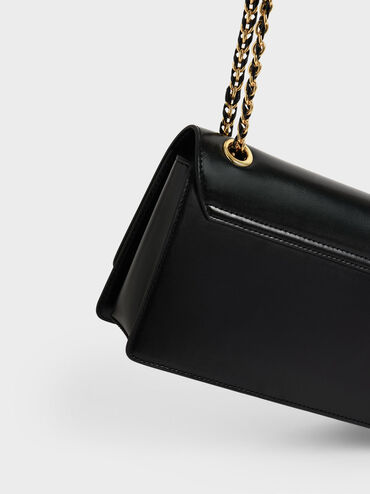 Everline Braided-Strap Shoulder Bag, Black, hi-res